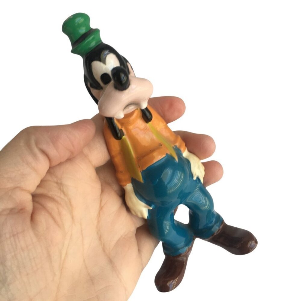 Vintage Walt Disney Productions Porcelain Goofy Figurine, Made in Japan